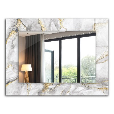 Wall mirror design Marble with veins