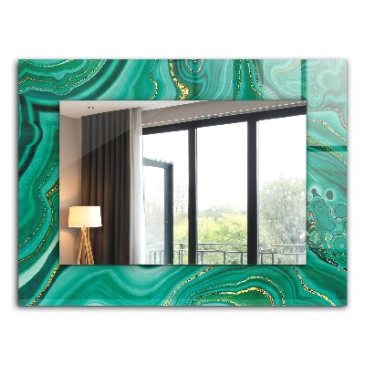 Wall mirror decor Abstract green texture