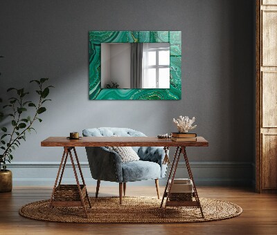 Wall mirror decor Abstract green texture