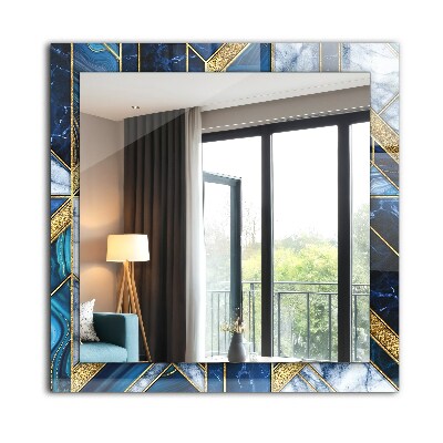 Printed mirror Abstract geometric mosaic