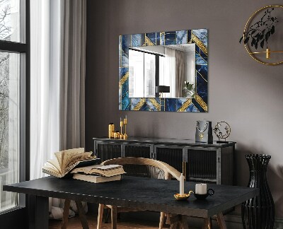 Printed mirror Abstract geometric mosaic