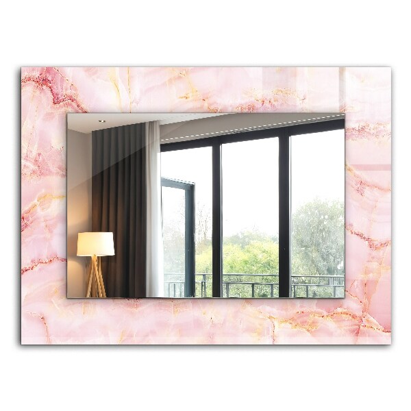 Decorative mirror Pink marble pattern