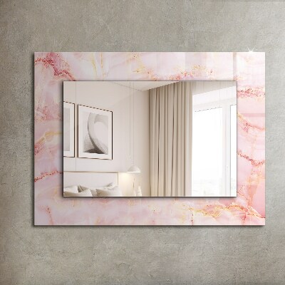 Decorative mirror Pink marble pattern