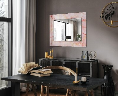 Decorative mirror Pink marble pattern