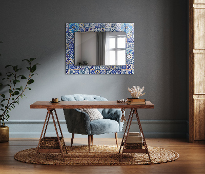 Printed mirror Moroccan patterns