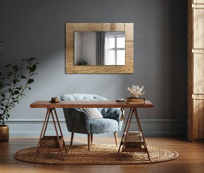 Decorative mirror Wood with texture