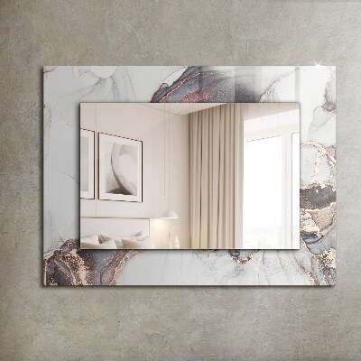 Printed mirror Abstract marble art