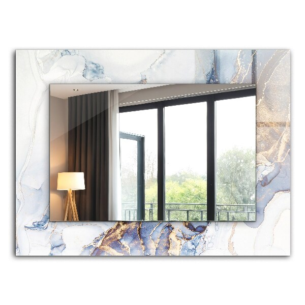 Wall mirror design Abstract marble art