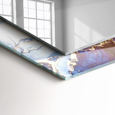 Wall mirror design Abstract marble art