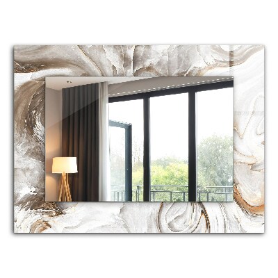 Decorative mirror Abstract marble pattern