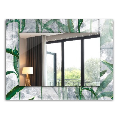 Decorative mirror Green leaves plants