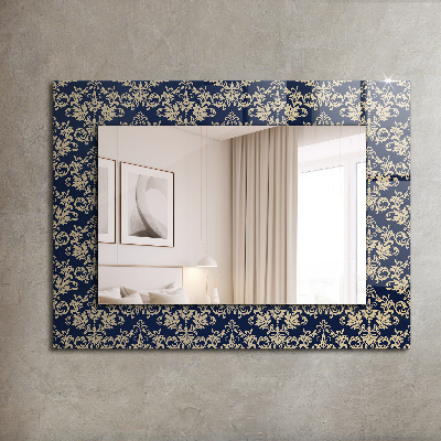 Decorative mirror Victorian pattern wallpaper