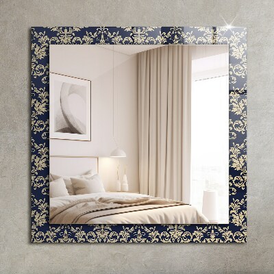 Decorative mirror Victorian pattern wallpaper