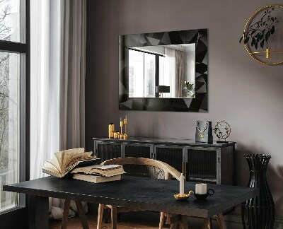 Decorative mirror Black geometric shapes