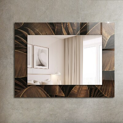 Wall mirror decor Tropical leaves