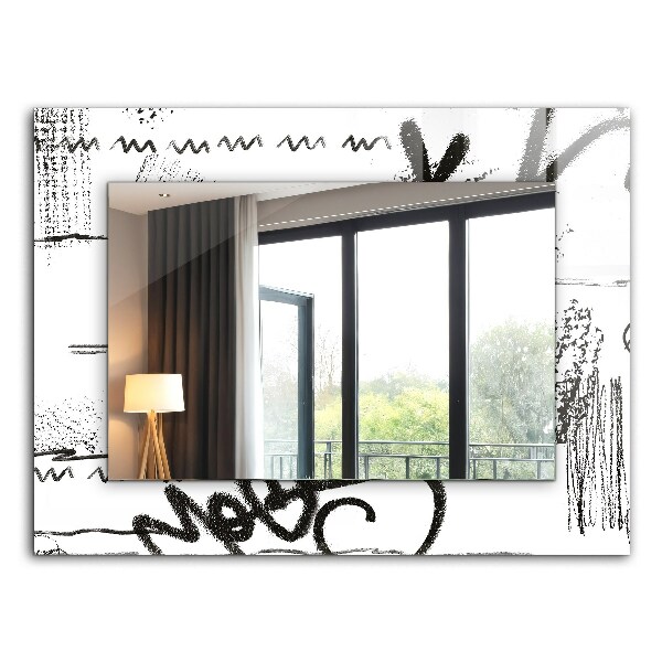 Wall mirror design Abstract Modern stencils