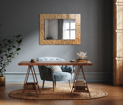 Decorative mirror Wicker braid