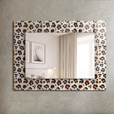 Mirror frame with print Panther pattern