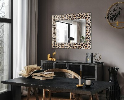 Mirror frame with print Panther pattern