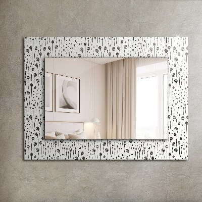 Mirror frame with print Minimalist Nature