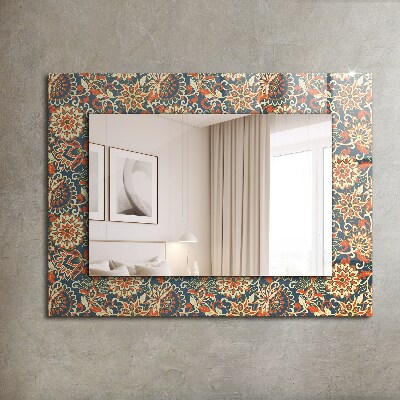 Decorative mirror Floral wallpaper pattern