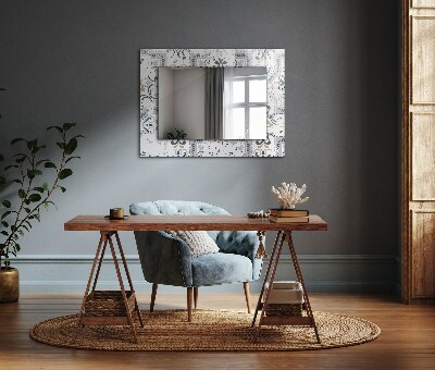 Wall mirror design Tile pattern ornaments