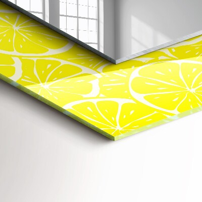 Wall mirror decor Lemon slices pattern