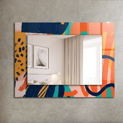 Printed mirror Abstract colorful artwork