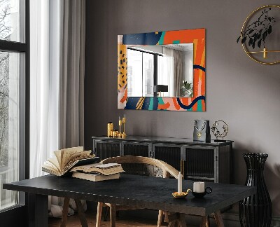 Printed mirror Abstract colorful artwork