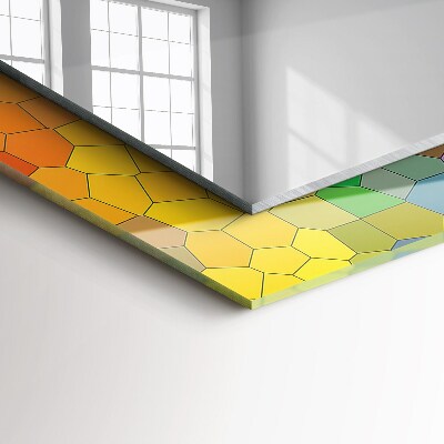 Wall mirror design Abstract colorful mosaic