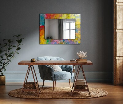 Wall mirror design Abstract colorful mosaic