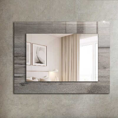 Decorative mirror Wooden board texture