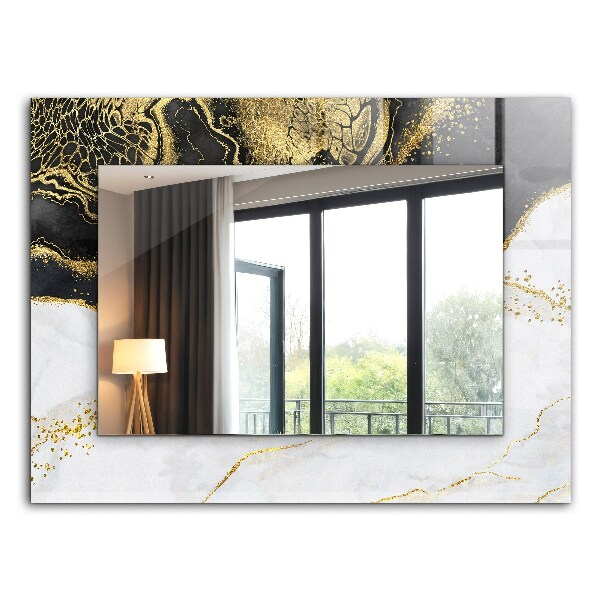 Decorative mirror Abstract gold art