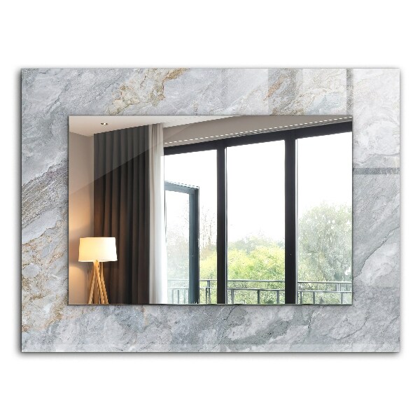 Wall mirror decor Marble gray veins