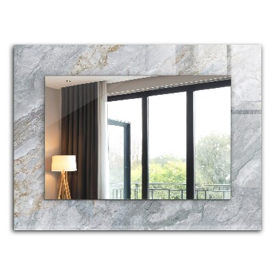 Wall mirror decor Marble gray veins