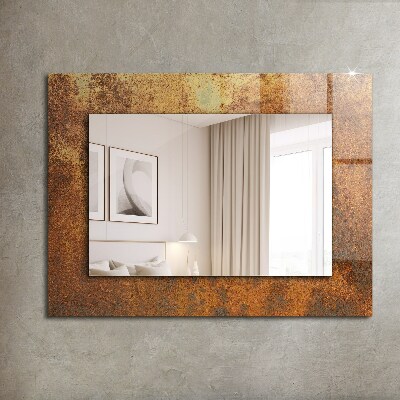 Wall mirror decor Fashionable Rust Sheet