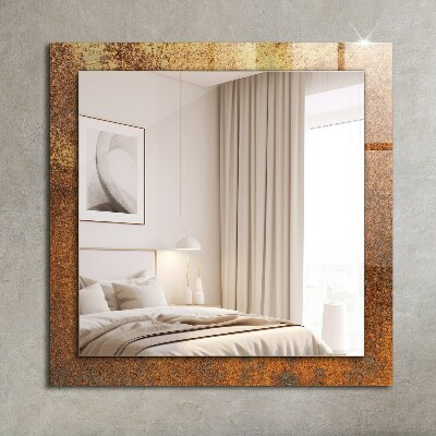 Wall mirror decor Fashionable Rust Sheet