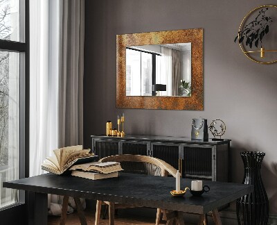 Wall mirror decor Fashionable Rust Sheet