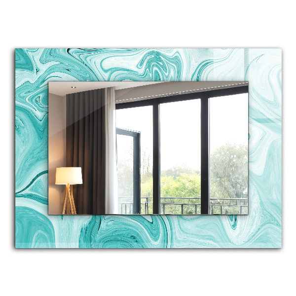 Printed mirror Abstract marble pattern