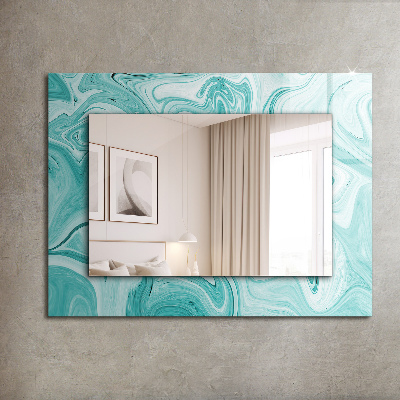 Printed mirror Abstract marble pattern