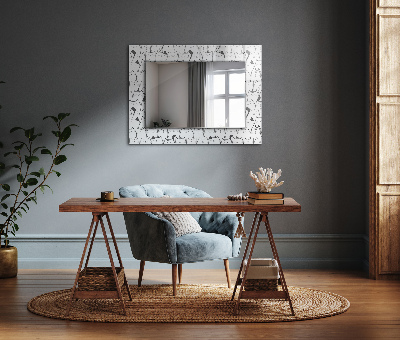 Wall mirror design cheerful cats