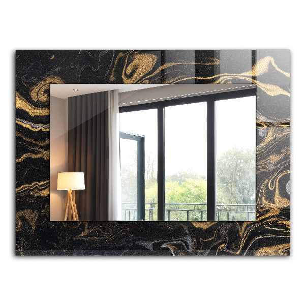 Decorative mirror Abstract marble pattern