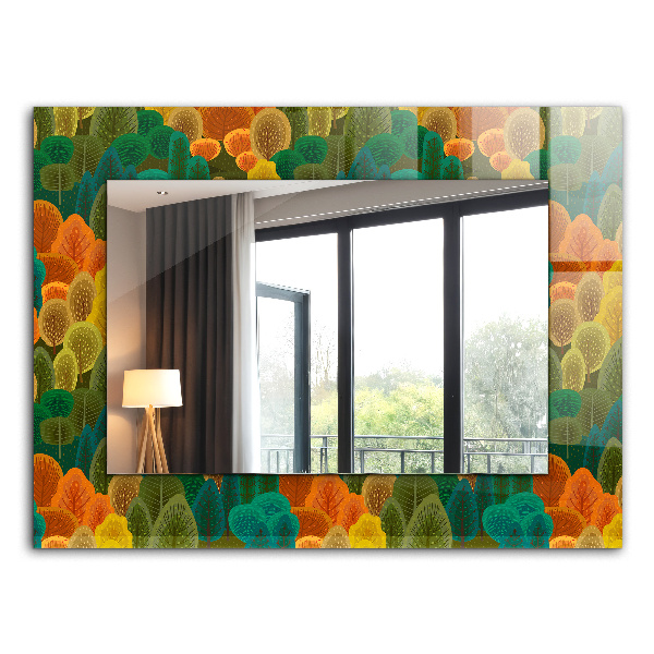 Wall mirror design Autumn Trees