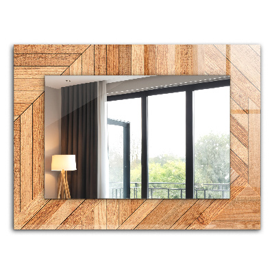 Decorative mirror Wooden parquet