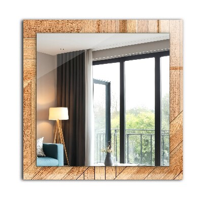 Decorative mirror Wooden parquet