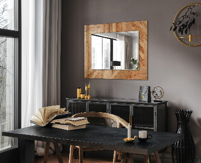 Decorative mirror Wooden parquet