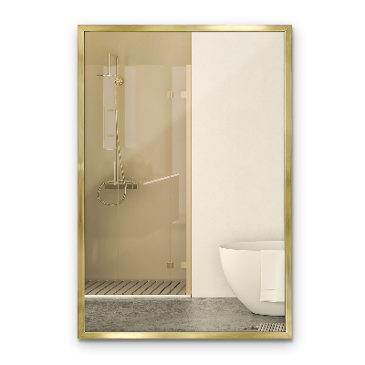 Rectangular mirror Gold frame decorative wall mounted