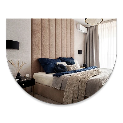 Stylish half moon mirror