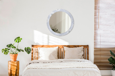 Round decorative wall mirror Flowers dandelions