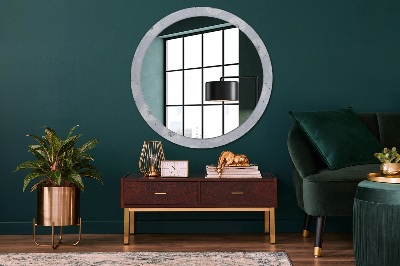 Round decorative wall mirror Flowers dandelions